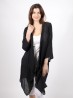 Solid Long-Sleeved Maxi Cardigan